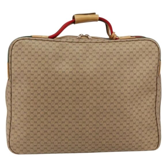 GUCCI Micro GG Supreme Web Sherry Line Bag PVC Beige - Picture 3 of 15